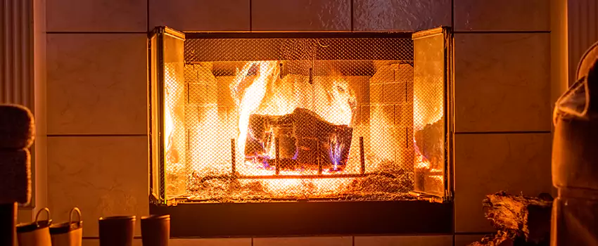 Mendota Hearth Landscape Fireplace Installation in Grants Pass, Oregon